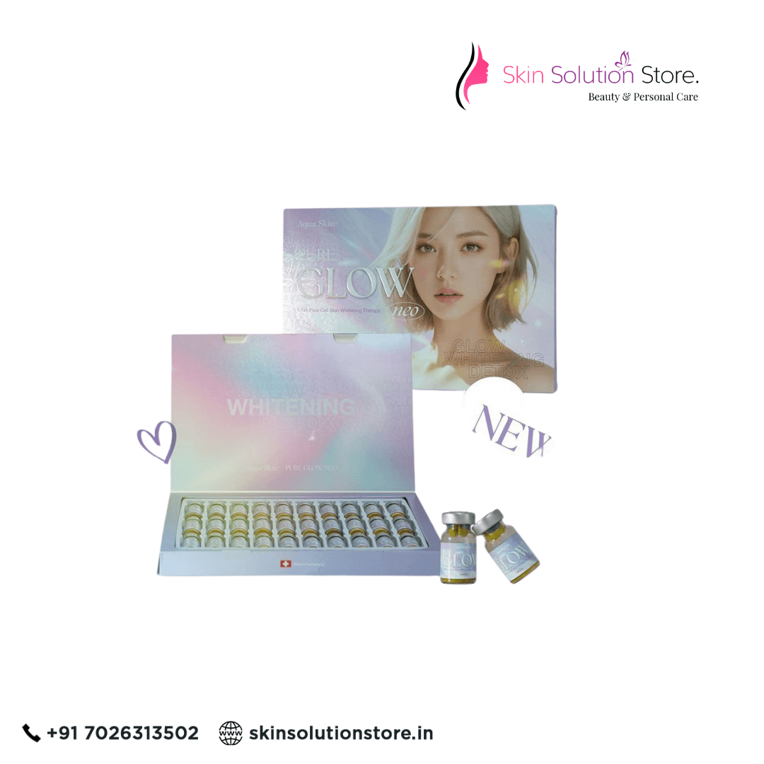 Aqua Skin Pure Glow Neo Glutathione Skin Whitening Skin Whitening Glutathione Injection - 30 Session - Switzerland