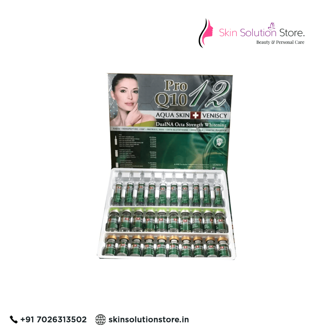 Aqua Skin Veniscy 12 Dualna Octa Strength Skin Whitening 10 Sessions Skin Whitening Glutathione Injection