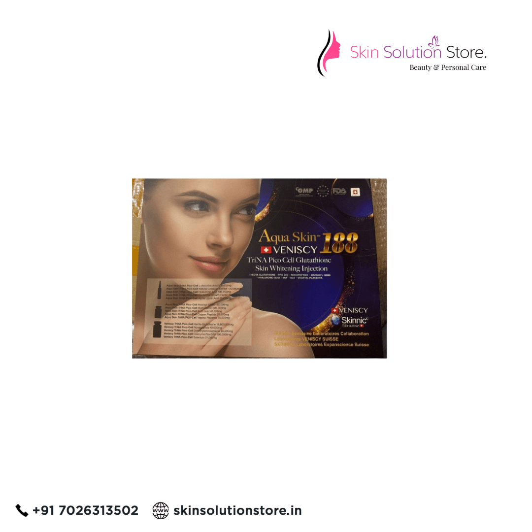Aqua Skin Veniscy 188 Trina Picocell Pro Max Glutathione Skin Whitening Skin Whitening Glutathione Injection - 10 Session - Switzerland