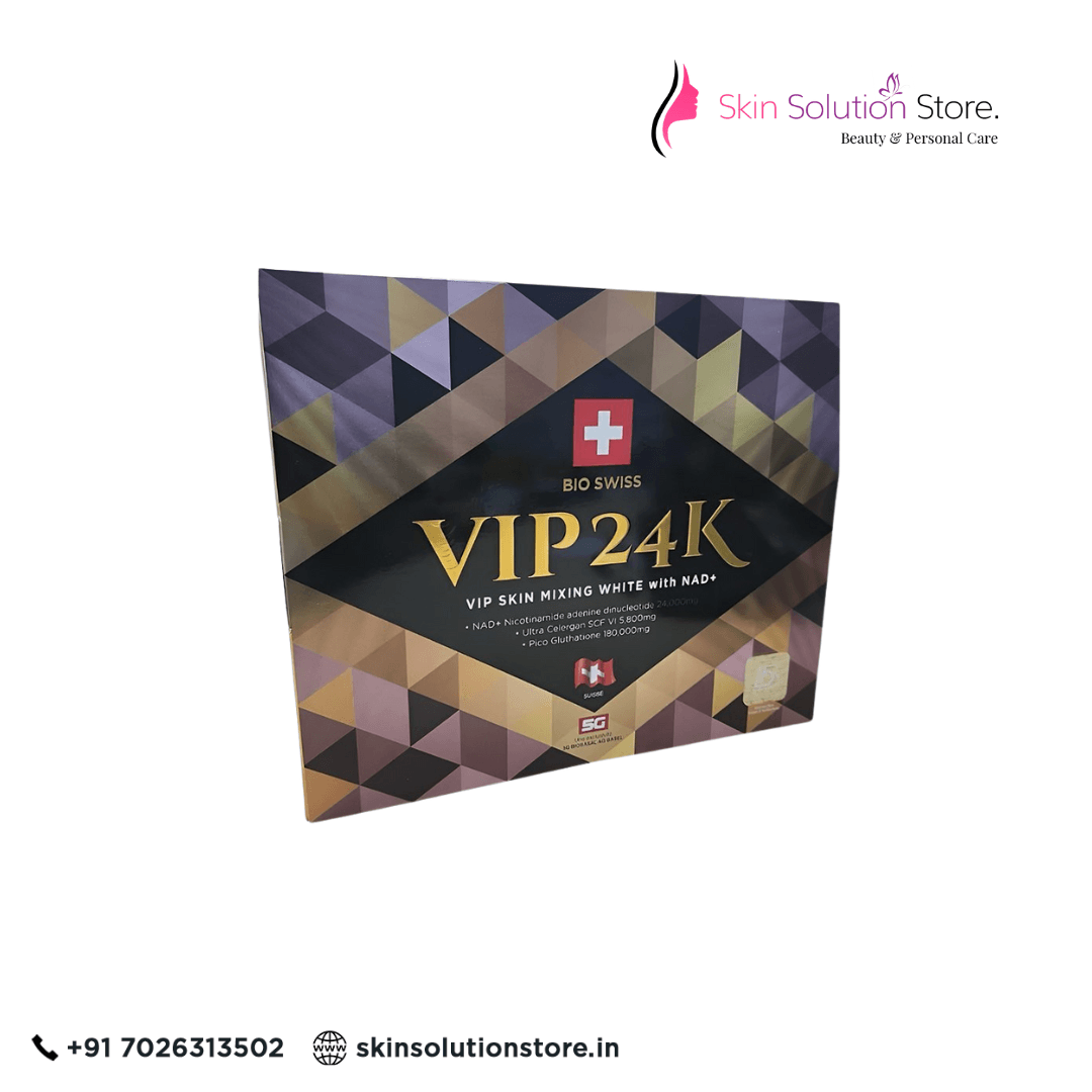 Bio Swiss VIP 24K NAD+ Glutathione Skin Whitening Skin Whitening Glutathione Injection - 4 Session - Switzerland