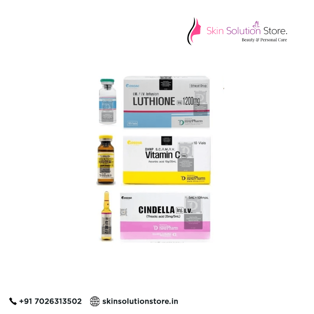 Cindella Skin Whitening Glutathione Injections 600 Mg Full Set