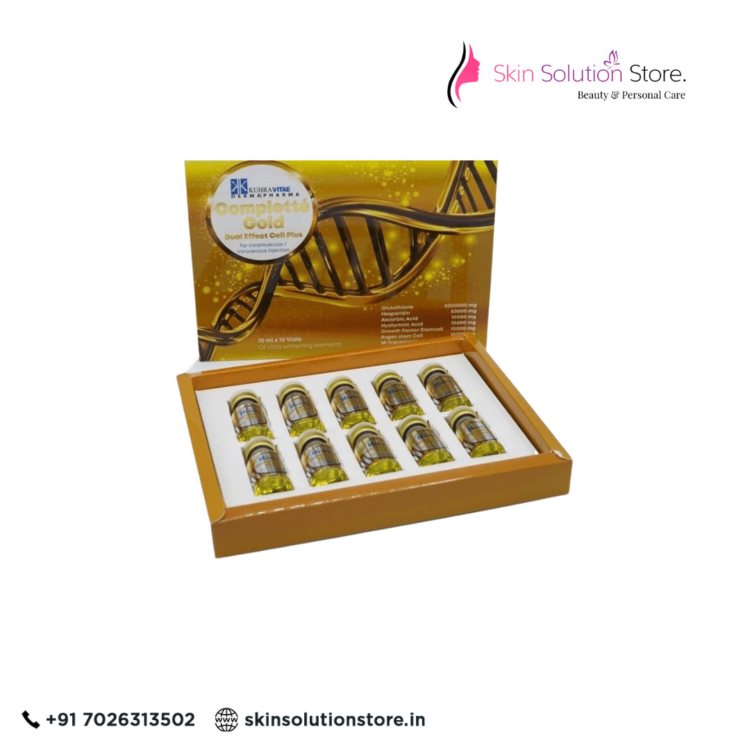 Complette Gold Dual Effect Cell Plus Glutathione 5000000mg Skin Whitening Glutathione Injections