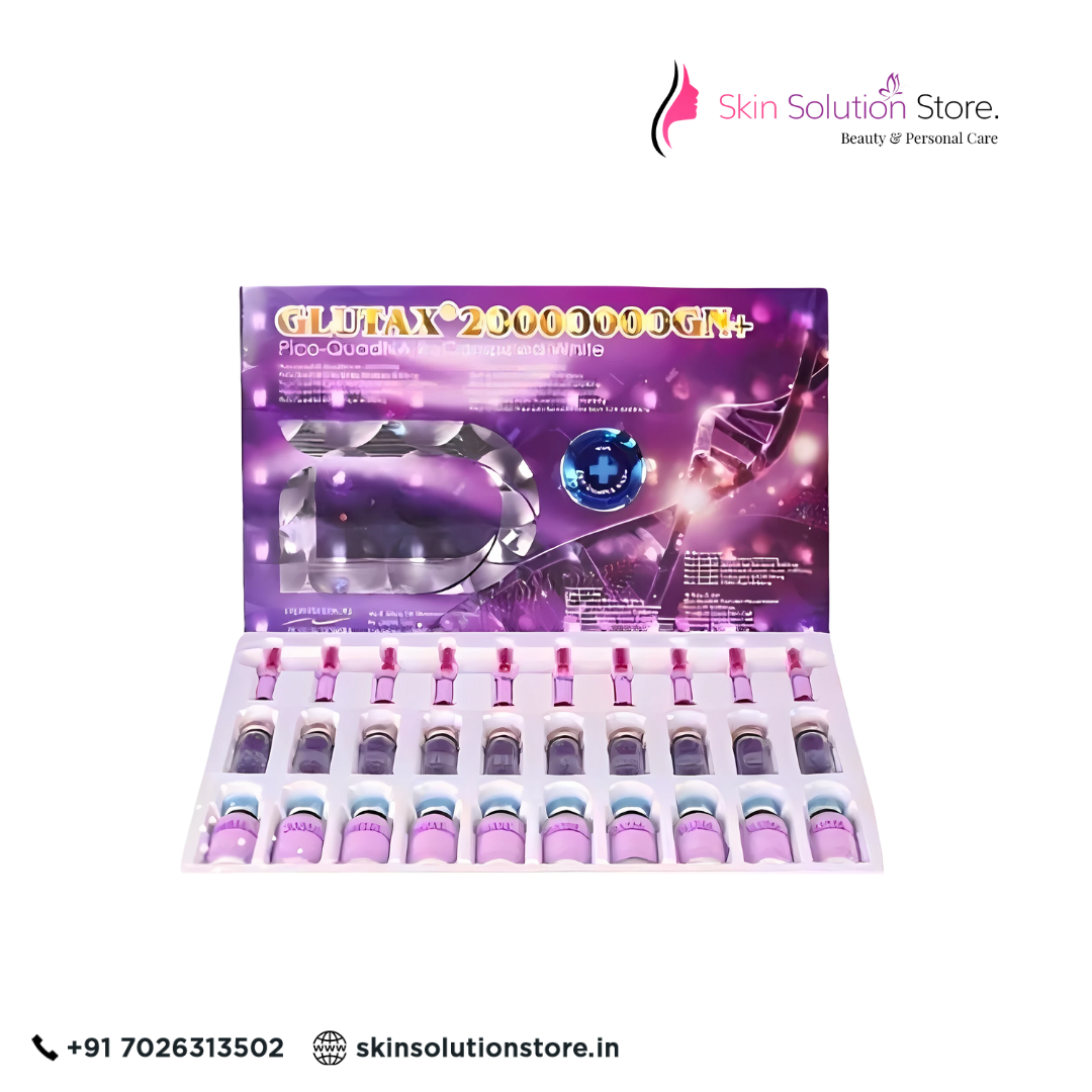 Glutax 20000000GN+ Recombined White Glutathione Injection | 10 Sessions Whitening Care