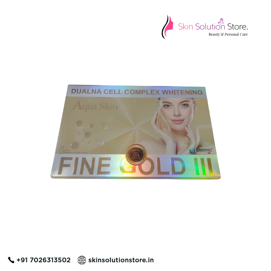 Aqua Skin Fine Gold III Glutathione Injection | 24 Sessions Whitening Care