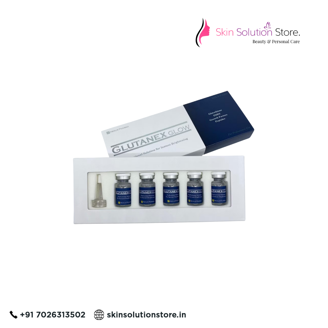 Glutanex Glow Skin Booster by Nexus Pharma | 5 Vials Mesotherapy Whitening Care