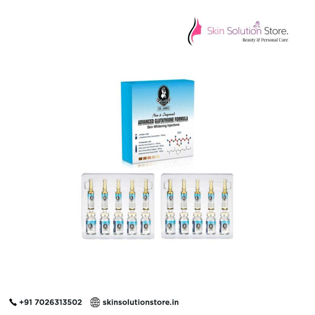 Dr James Skin Whitening Glutathione Injection 1500mg For Skin Whitening 10 Sessions