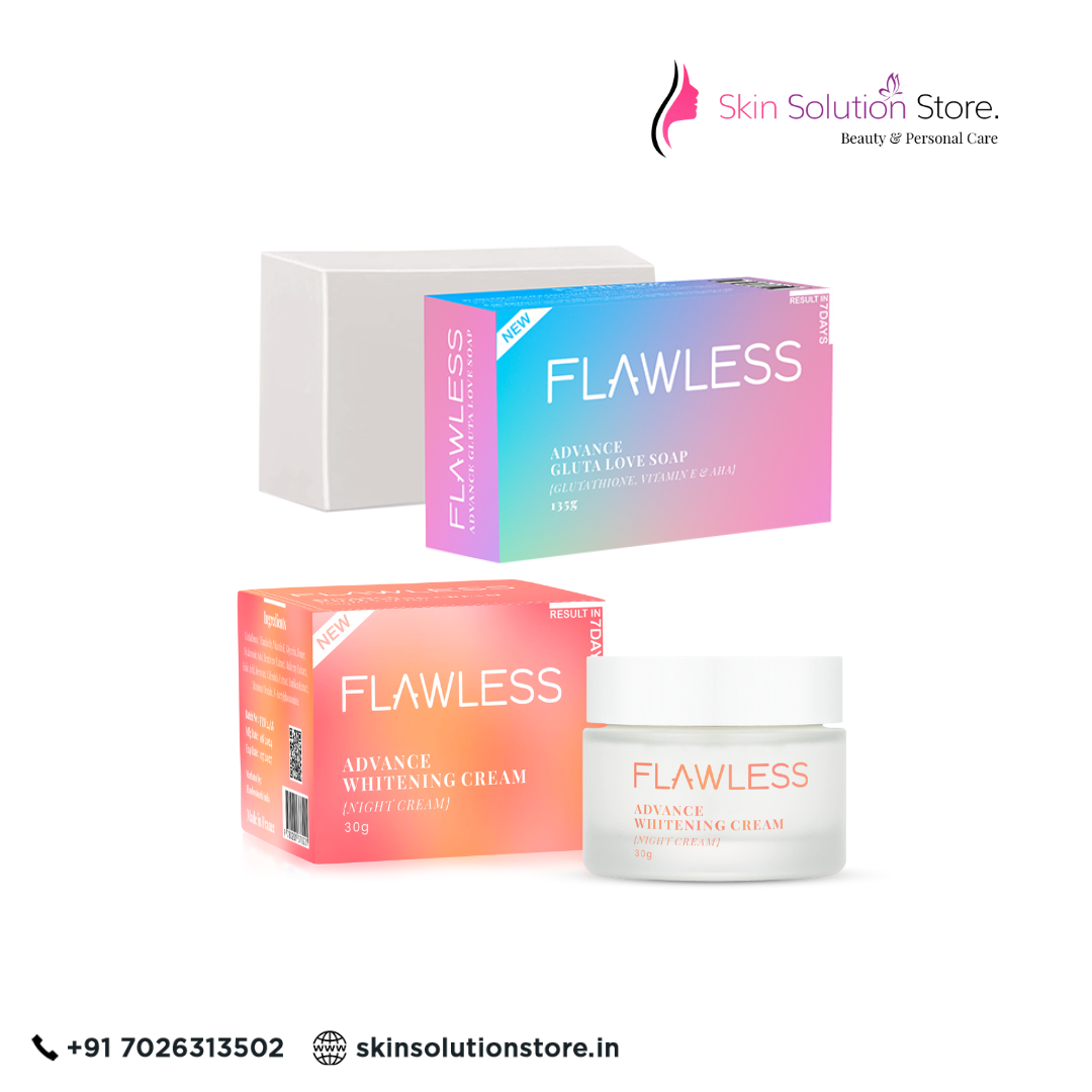 Flawless Soap & Cream Combo – Advanced Skin Whitening Set for Powerful Brightening & Even Tone