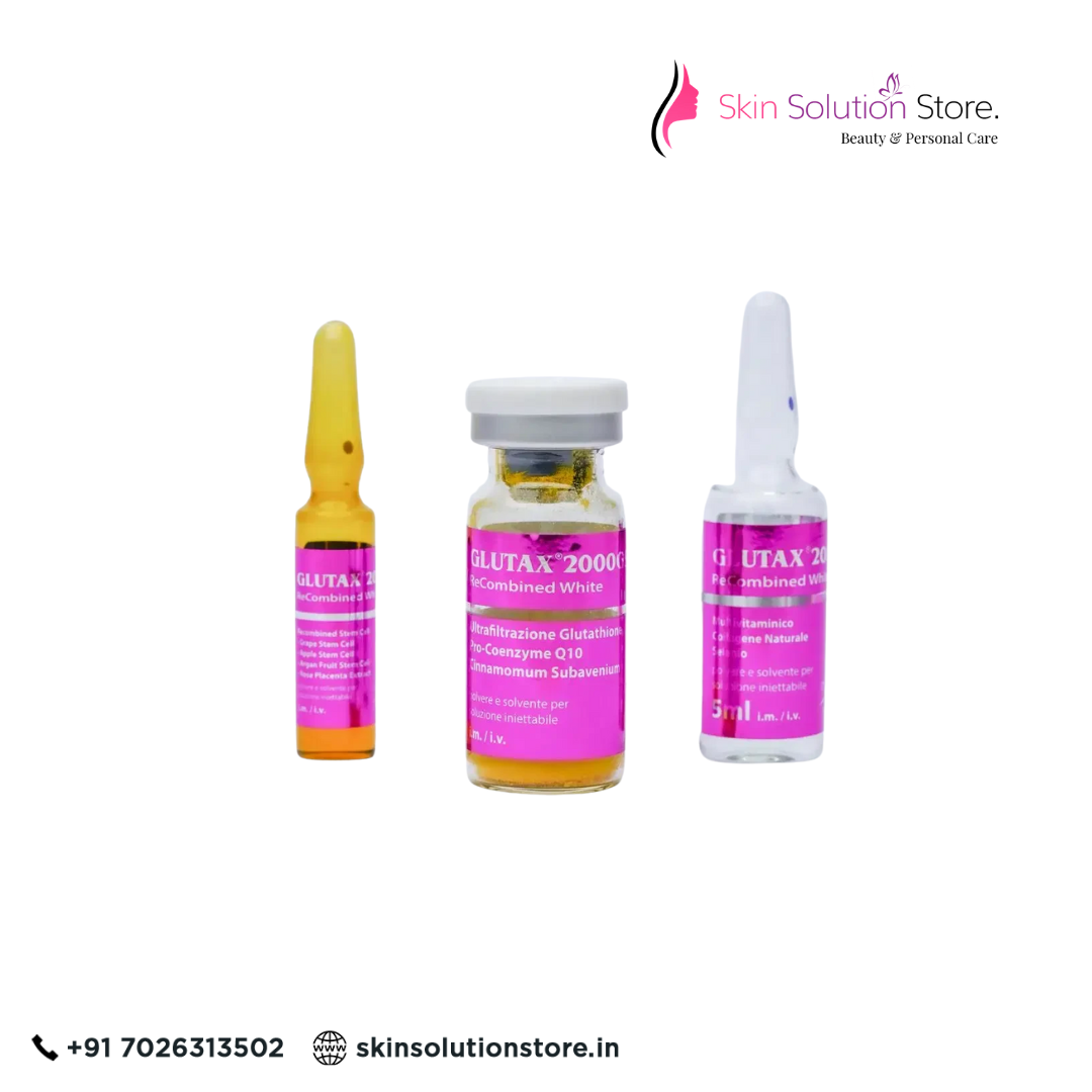 Glutax 2000000GX Dualna Premium Recombined Cell Glutathione Skin Whitening Skin Whitening Glutathione Injection - 1 Sessions - Italy