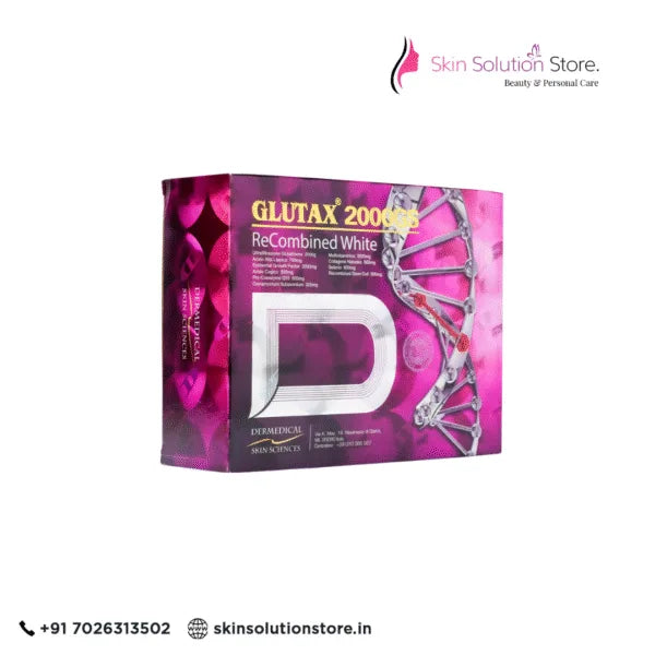 Glutax 2000GS Recombined Skin Whitening Glutathione Injection - 10 Session - Italy