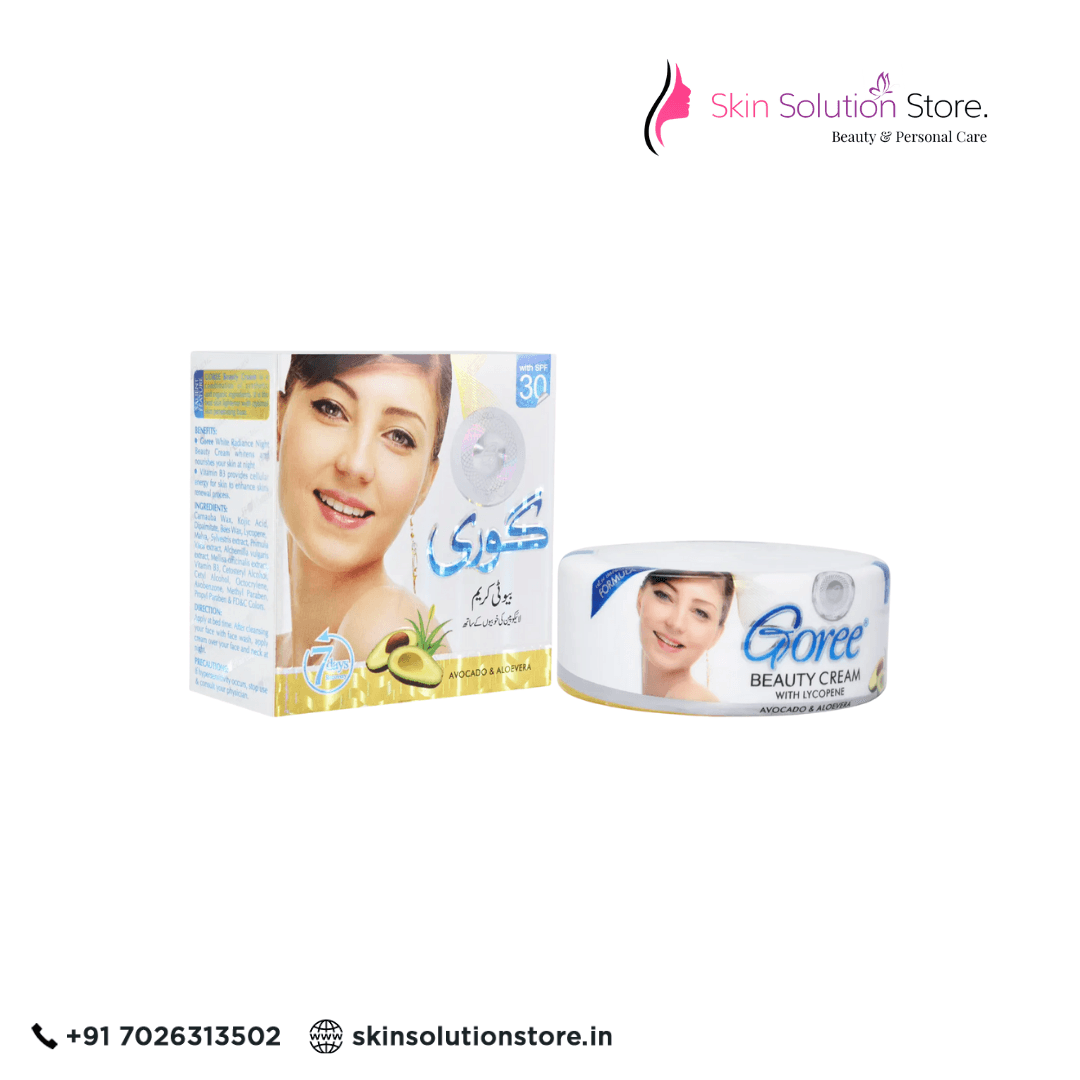 Goree Avocado & Aloe Vera 100% Original Night Skin Whitening Cream 30g