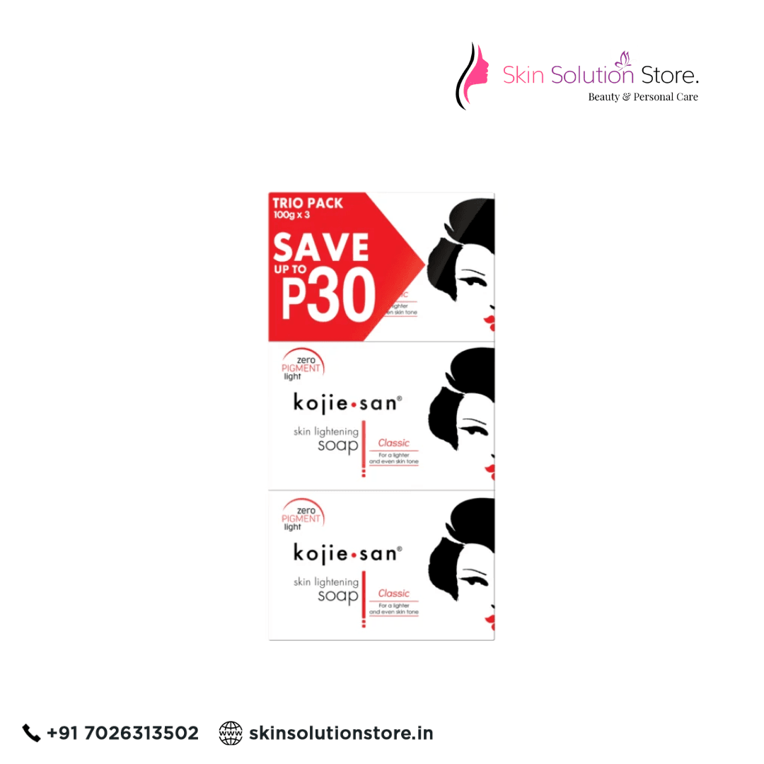 Kojie San Skin Whitening Soap 100g (Pack of 3)