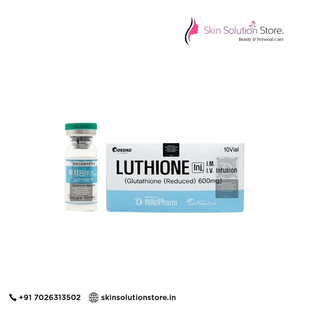 Luthione Glutathione Reduced 600mg 10 Sessions Skin Whitening Glutathione Injection