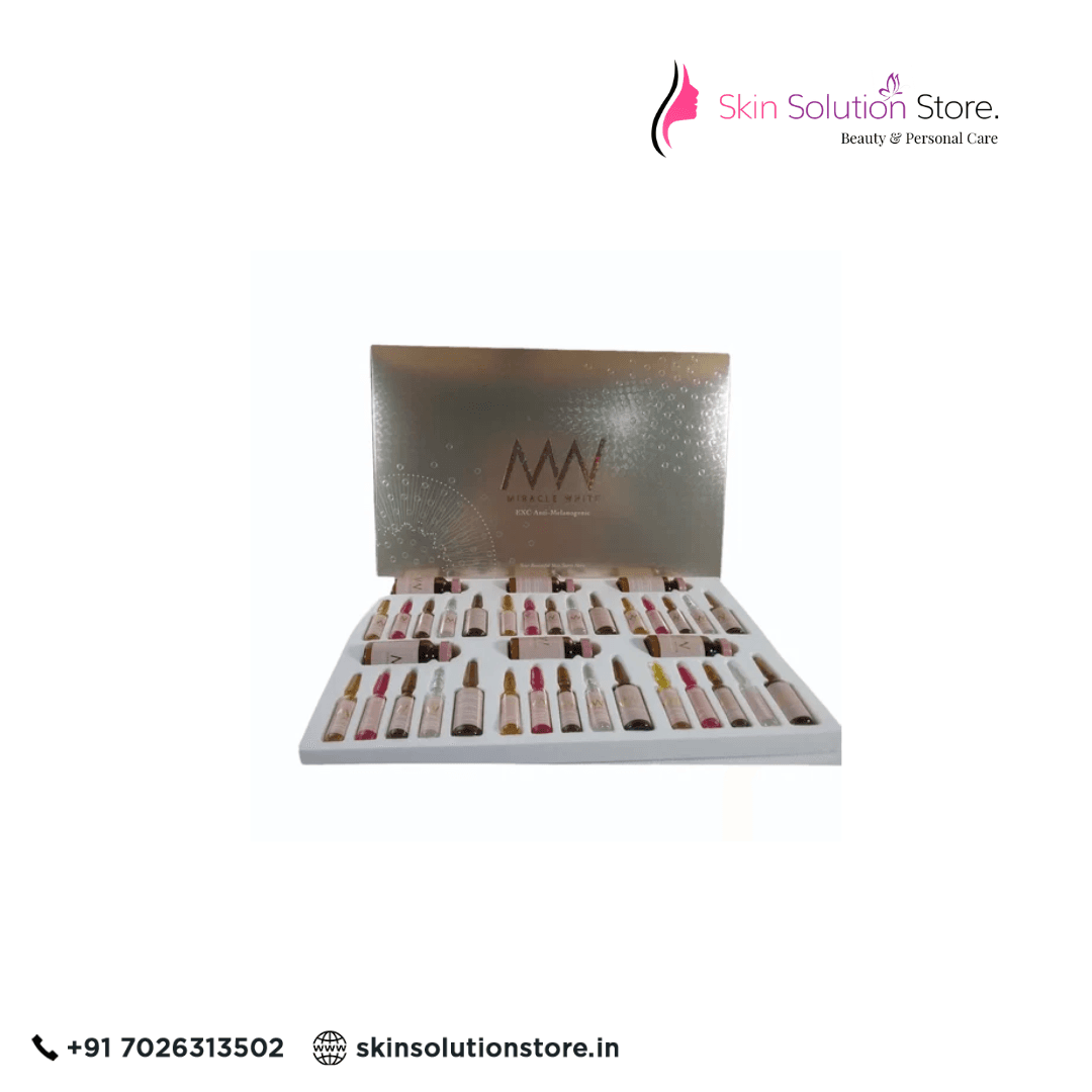 Miracle White 55000mg Extracellular Anti Melanogenic Glutathione Skin Whitening Skin Whitening Glutathione Injection