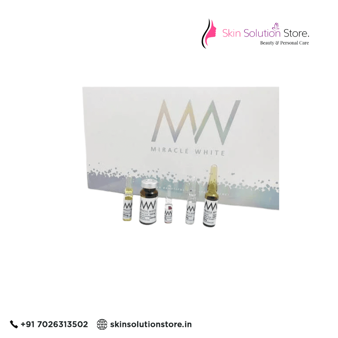 Miracle White 9000mg 6 Sessions Skin Whitening Injection