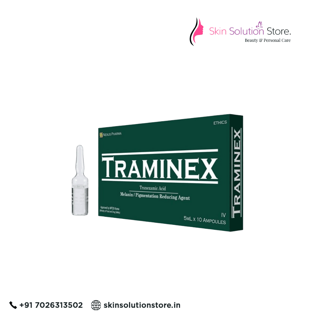 Nexus Pharma Traminex Tranexamic Acid Melanin Skin Whitening Skin Whitening Glutathione Injection -10 Ampoules - South Korea