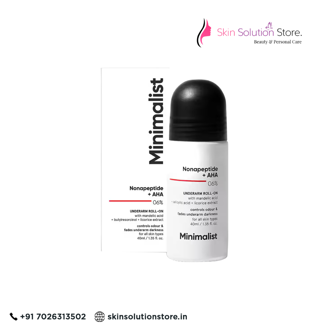 Nonapeptide + AHA 6% Underarm Roll-On – Whitening, Smoothening & Fresh Care