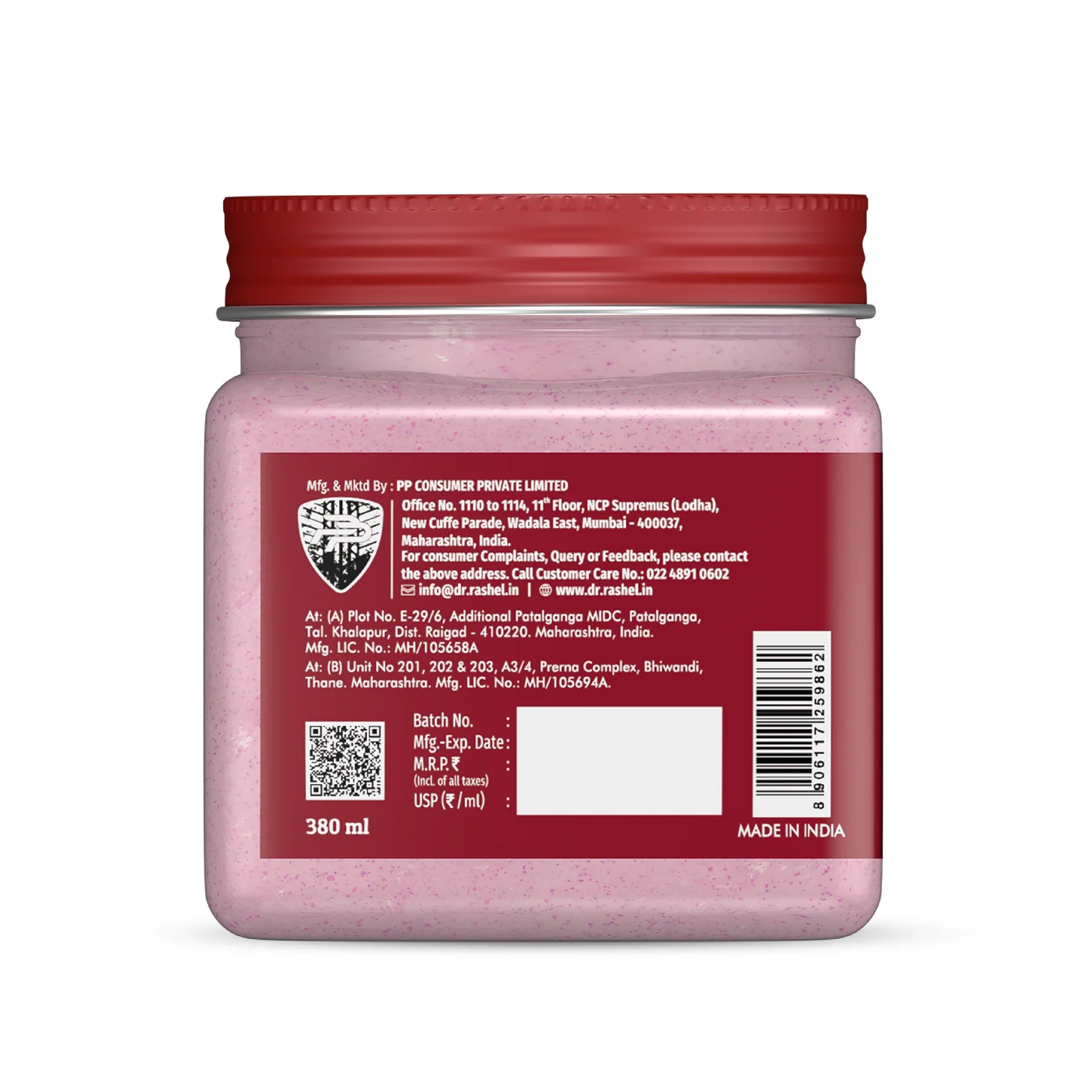 Dr. Rashel Red Wine Scrub for Face & Body | Exfoliating, Brightening & Glow