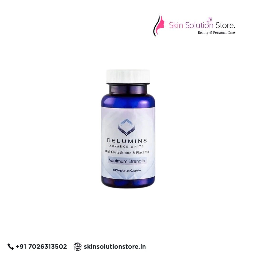 Relumins Advance White Oral Glutathione & Placenta Maximum Strength Skin Whitening Capsules