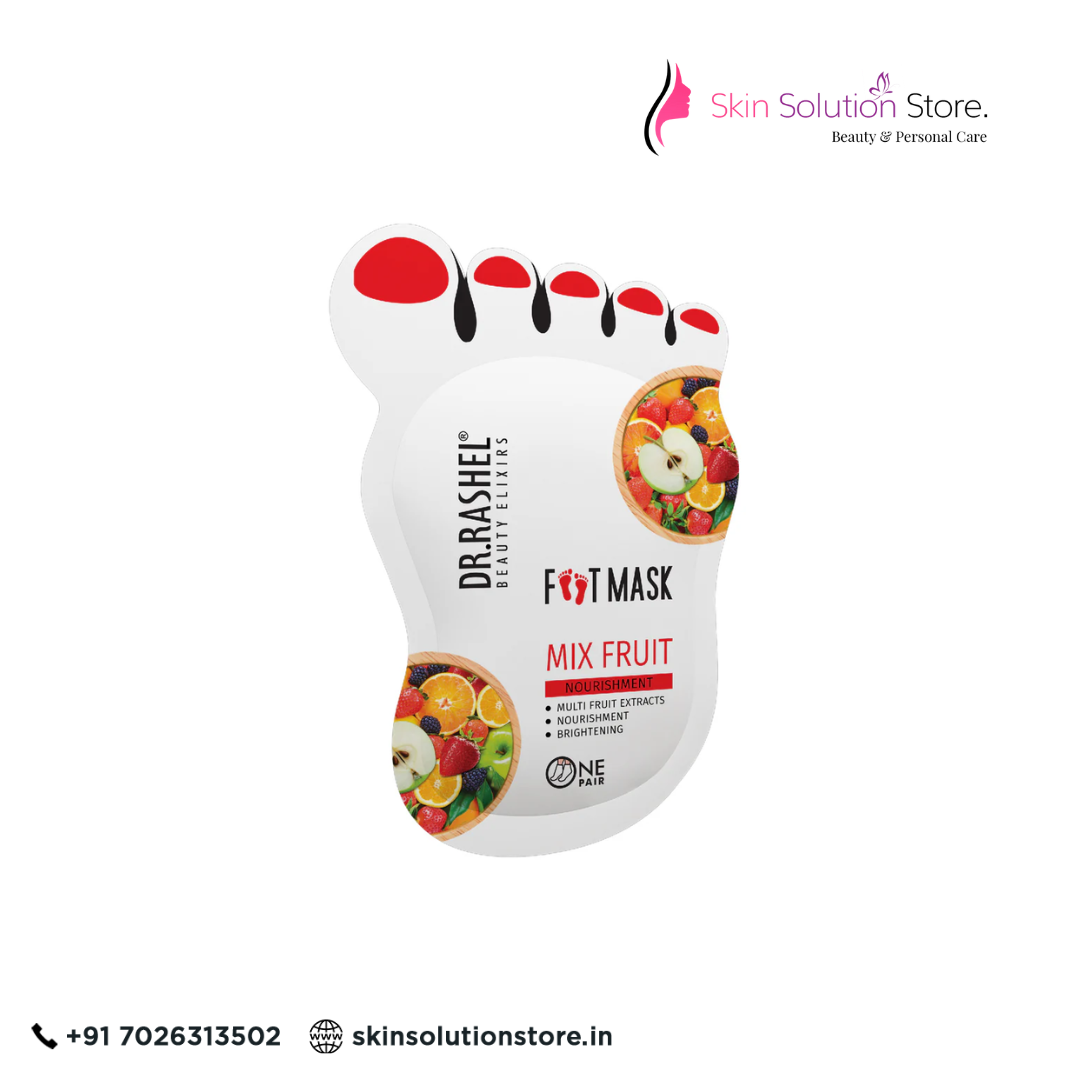 Dr. Rashel Mix Fruit Foot Mask | Exfoliating, Softening & Nourishing Care