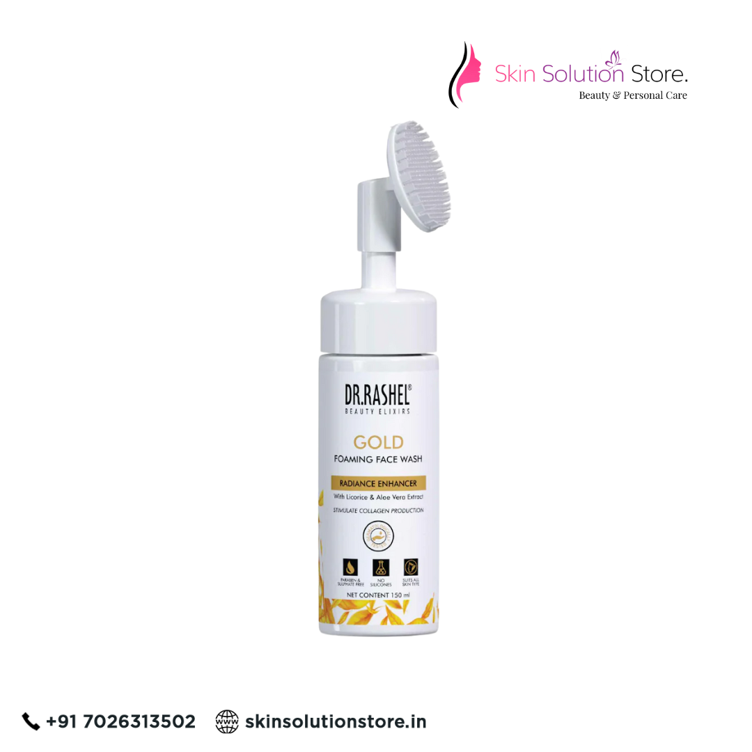Dr. Rashel Gold Foaming Face Wash – 150ml | Brightening, Firming & Glow