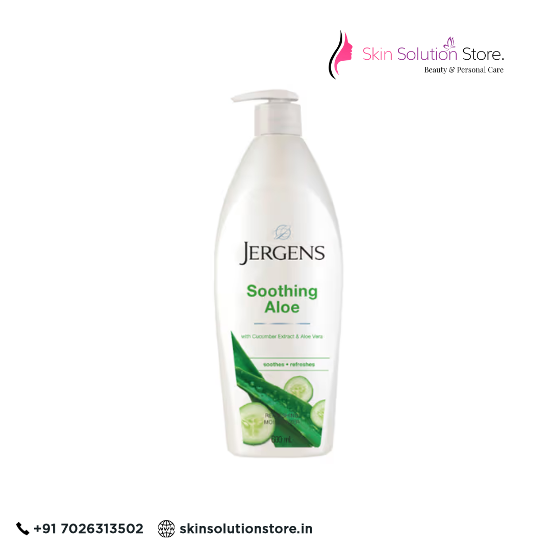 Jergens Soothing Aloe Refreshing Moisturizer | Cooling, Hydrating & Skin Comfort