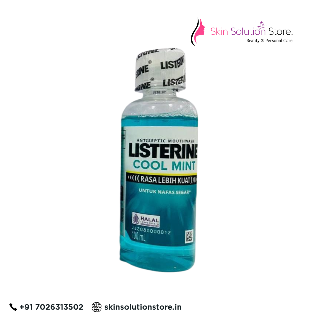 Listerine Cool Mint Antiseptic Mouthwash | 100ml | Deep Clean & Long-Lasting Fresh Breath