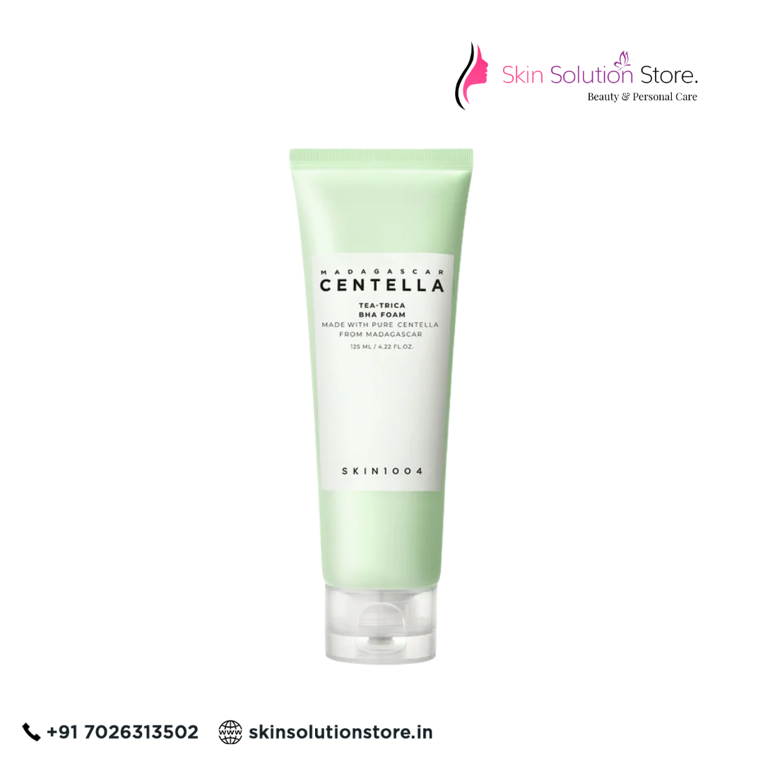 Skin1004 Madagascar Centella Tea-Trica BHA Foam | Deep Cleanser for Acne-Prone Skin 125ml