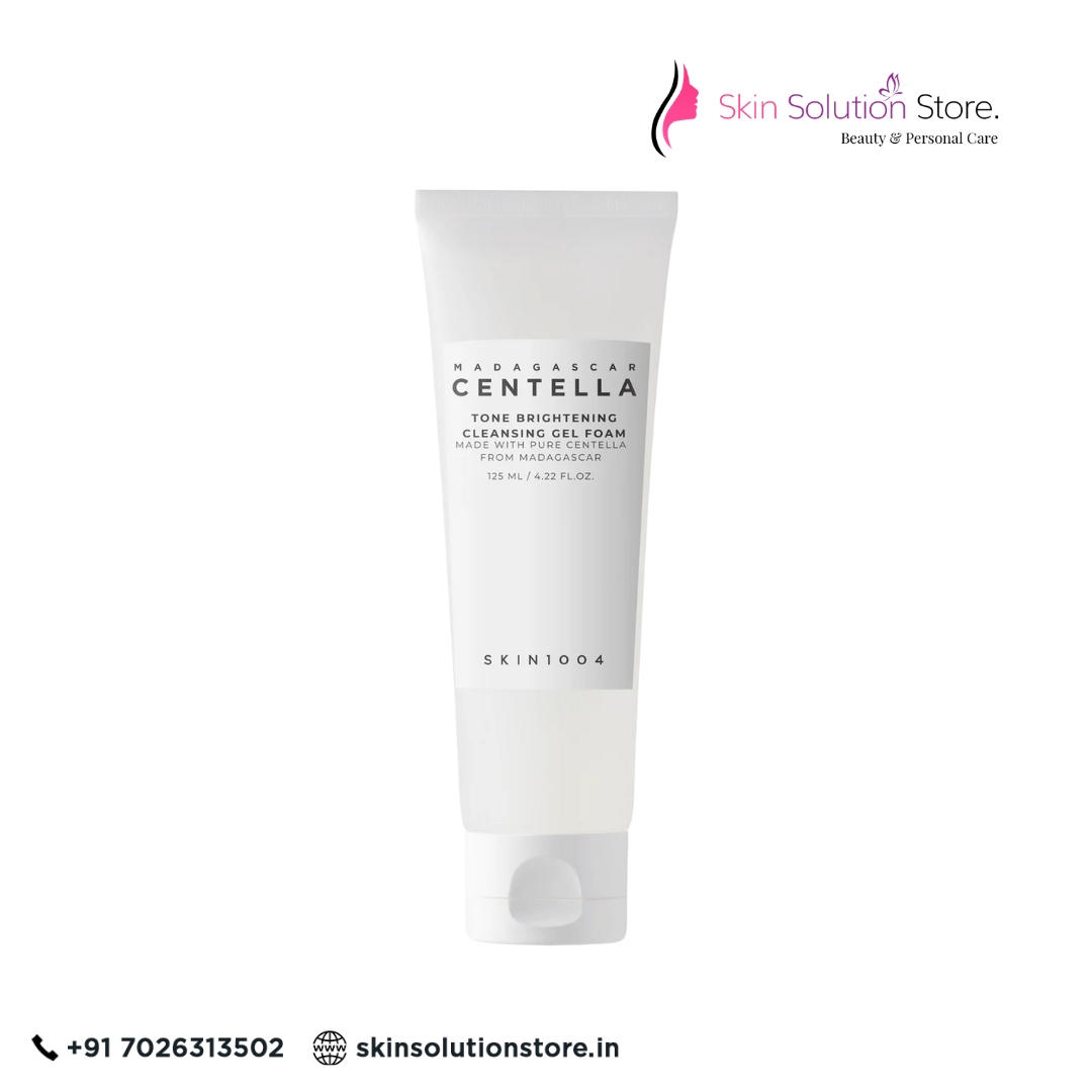 Skin1004 Madagascar Centella Tone Brightening Cleansing Gel Foam | Gentle Daily Brightening Cleanser 125ml