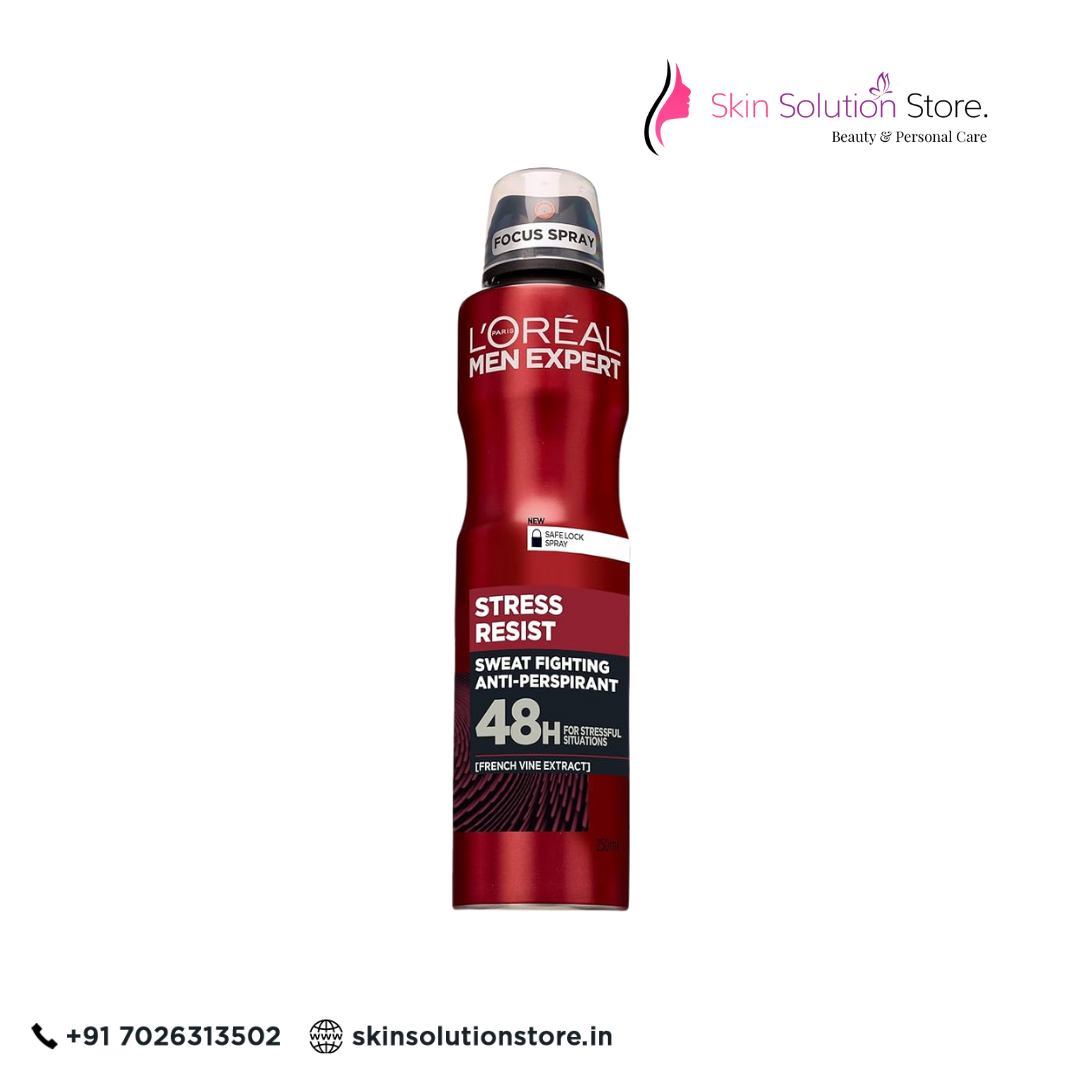 L'Oréal Men Expert Stress Resist Anti-Perspirant Spray – 48H Sweat & Odor Protection | 250ml
