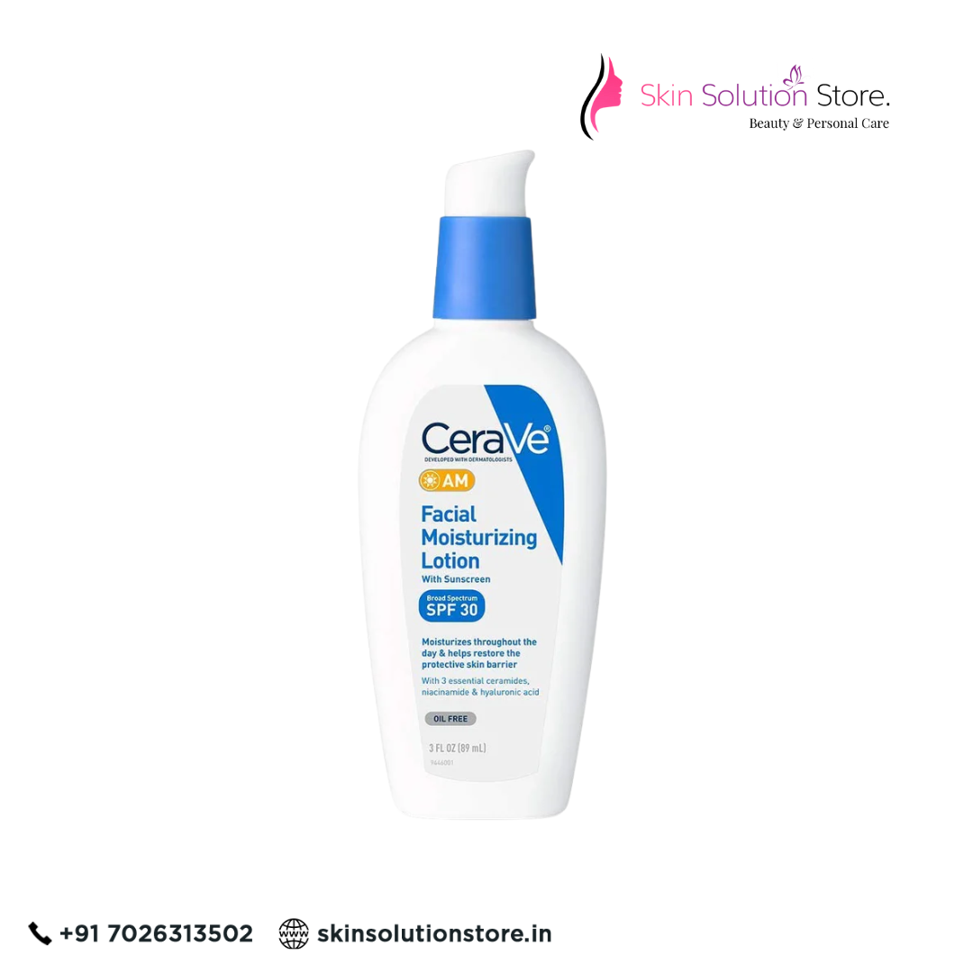 CeraVe AM Facial Moisturizing Lotion SPF 30 | Hydrating Daily Sunscreen 89ml