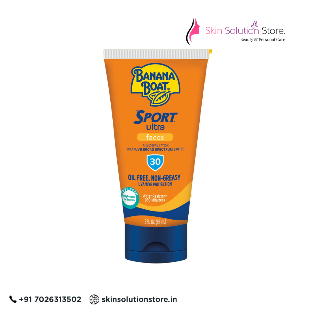 Banana Boat Sport Ultra Faces Sunscreen SPF 30 | Oil-Free & Water Resistant 88ml
