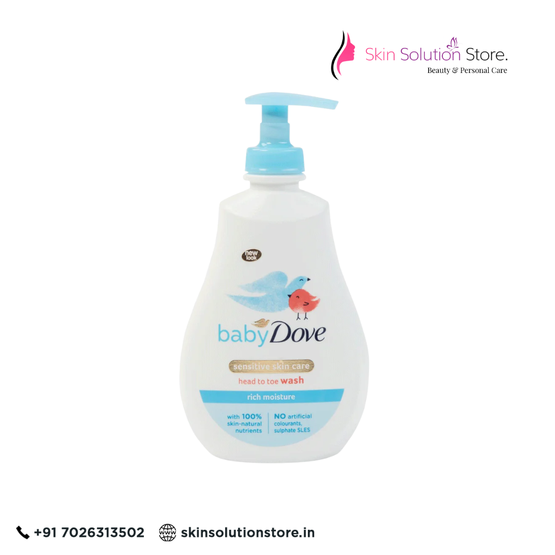 Baby Dove Sensitive Skin Head to Toe Wash | Gentle & Nourishing Care 400ml
