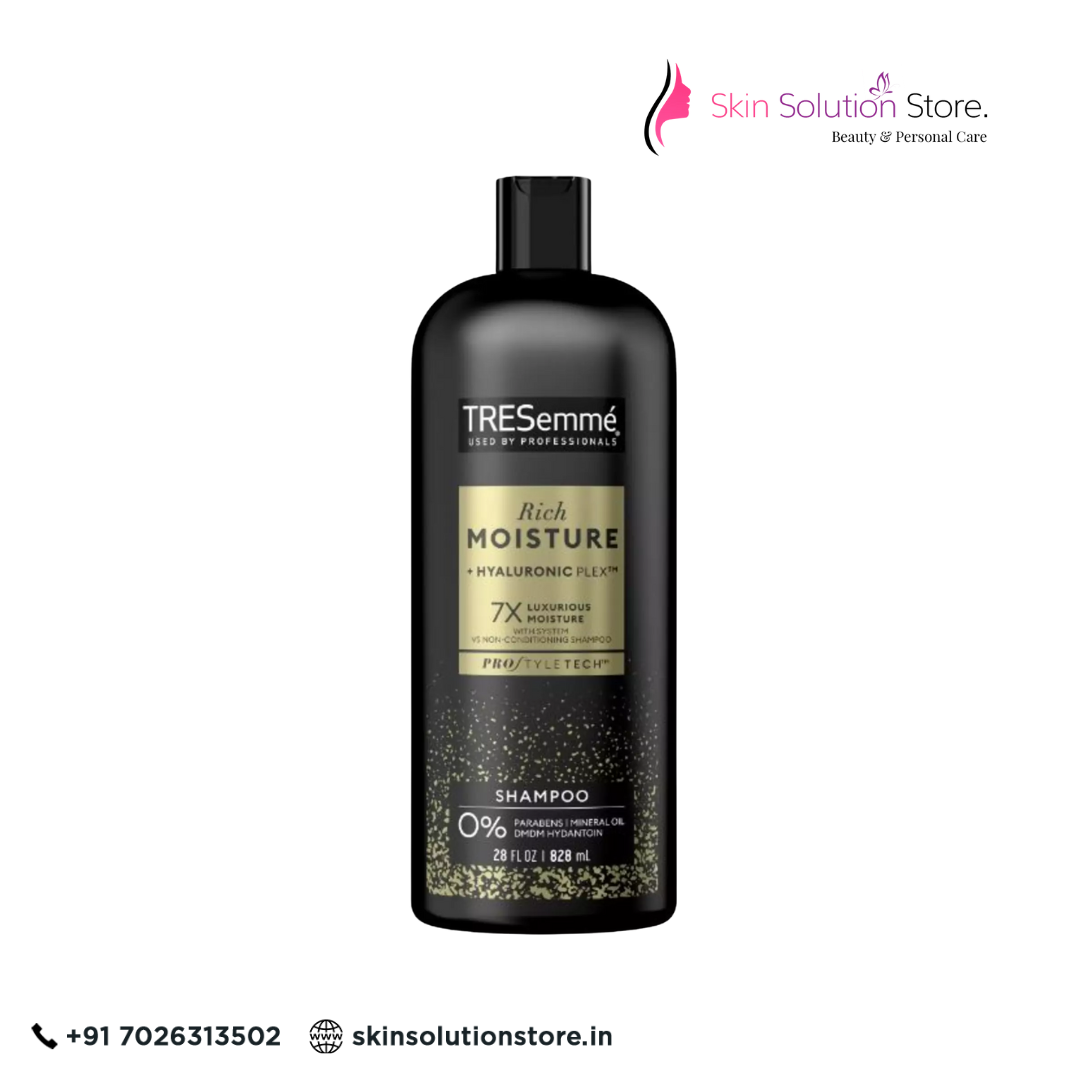 TRESemmé Rich Moisture Shampoo – Hyaluronic Plex | 7X Hydration & Shine 828ml