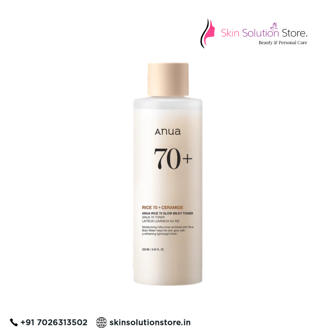 Anua Rice 70+ Ceramide Milky Toner 250ml | Brightening & Hydrating Toner