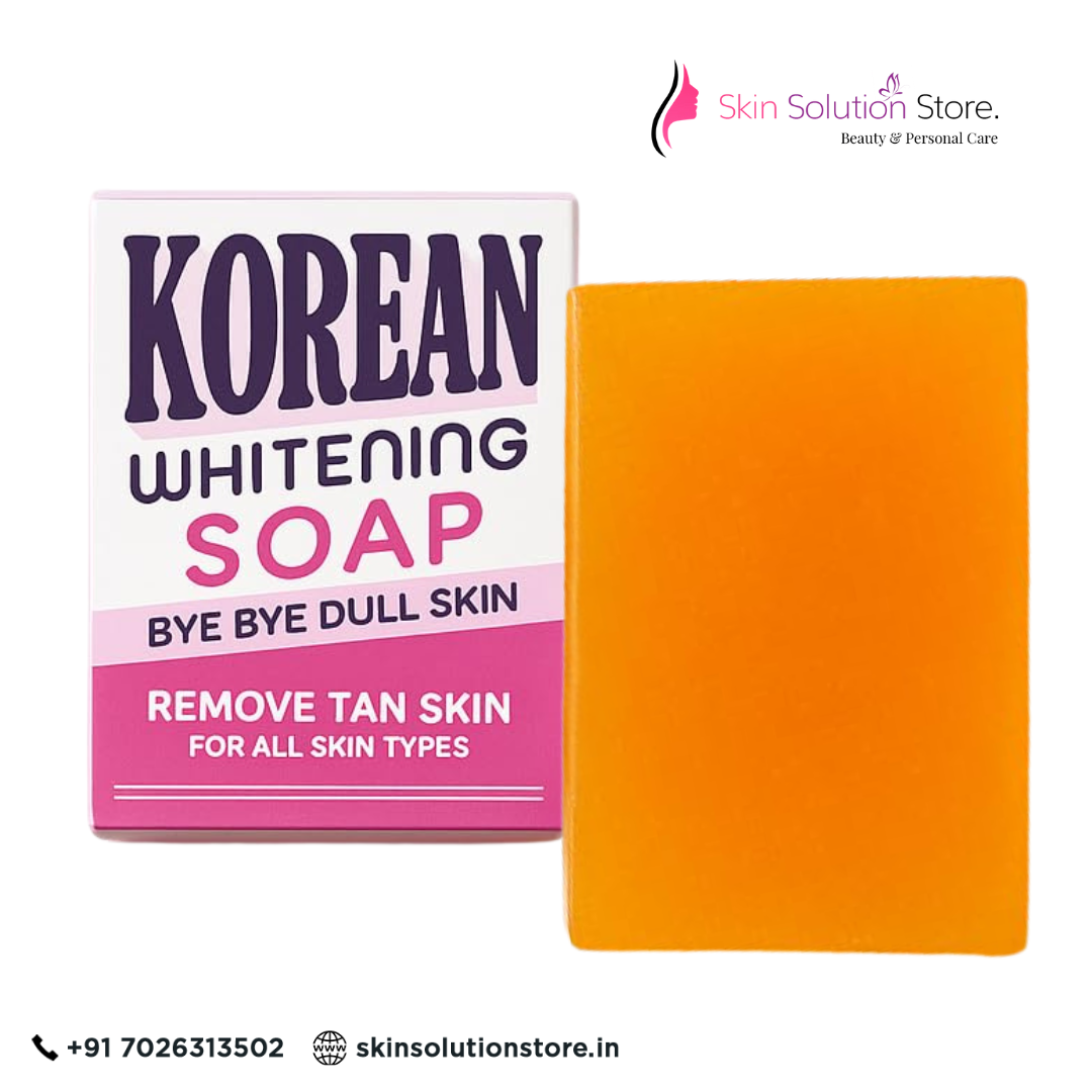 Korean Whitening Soap – Bye Bye Dull Skin | Kojic Acid, Vitamin C & Niacinamide | Brightening & Tan Removal