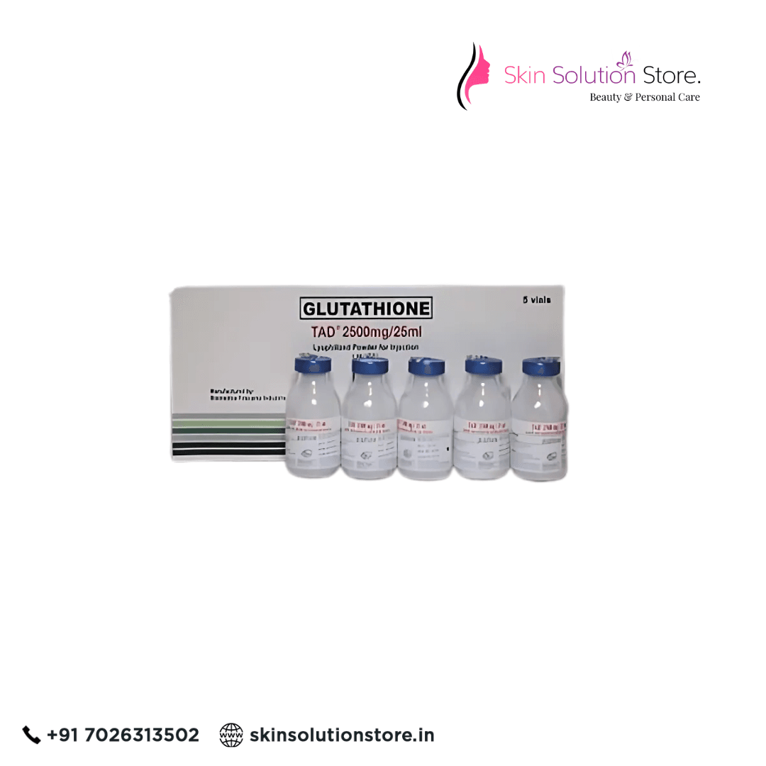 Tad Glutathione Whitening 5 Vials 2500mg Skin Whitening Glutathione Injection