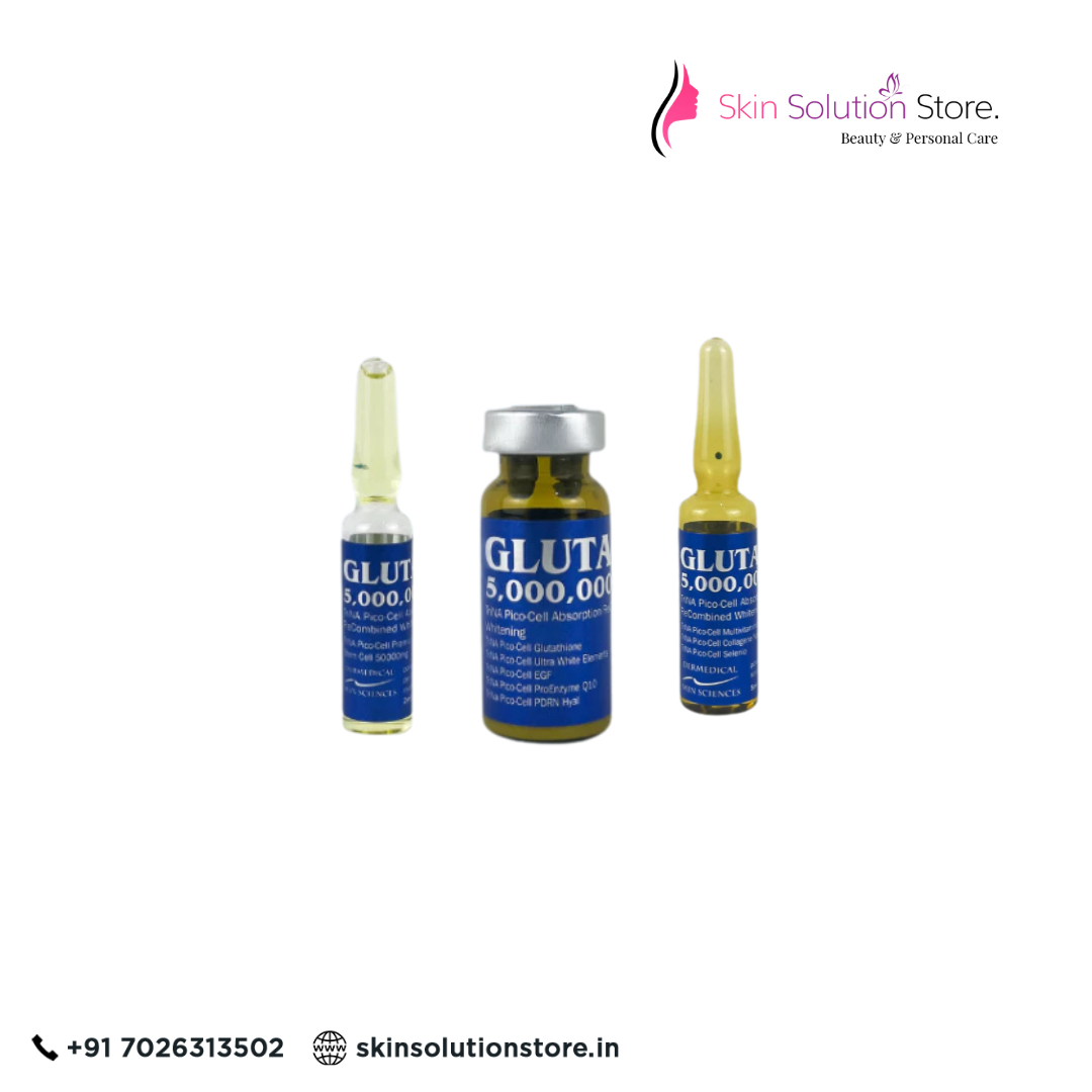 Gutax 5000000GT Trina Pico Cell 5000000mg Glutathione Injection | 1 Session Whitening Care