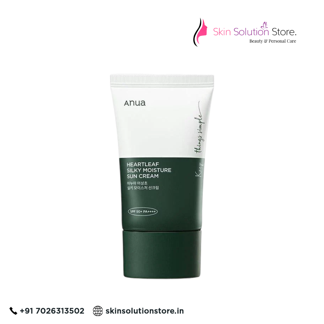 Anua Heartleaf Silky Moisture Sunscreen 50ml | Hydrating UV Protection
