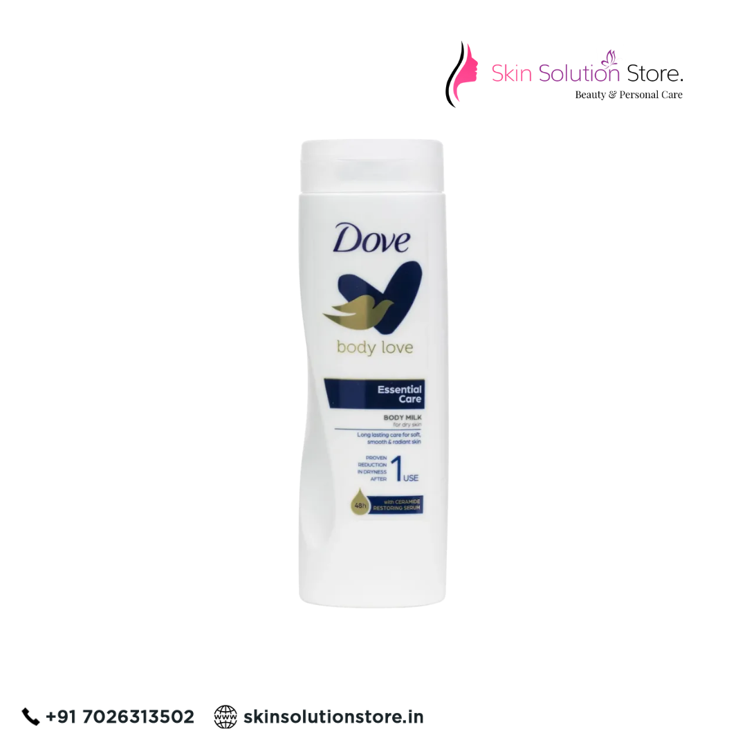 Dove Essential Care Body Milk for Dry Skin | Intense Nourishment & Softness