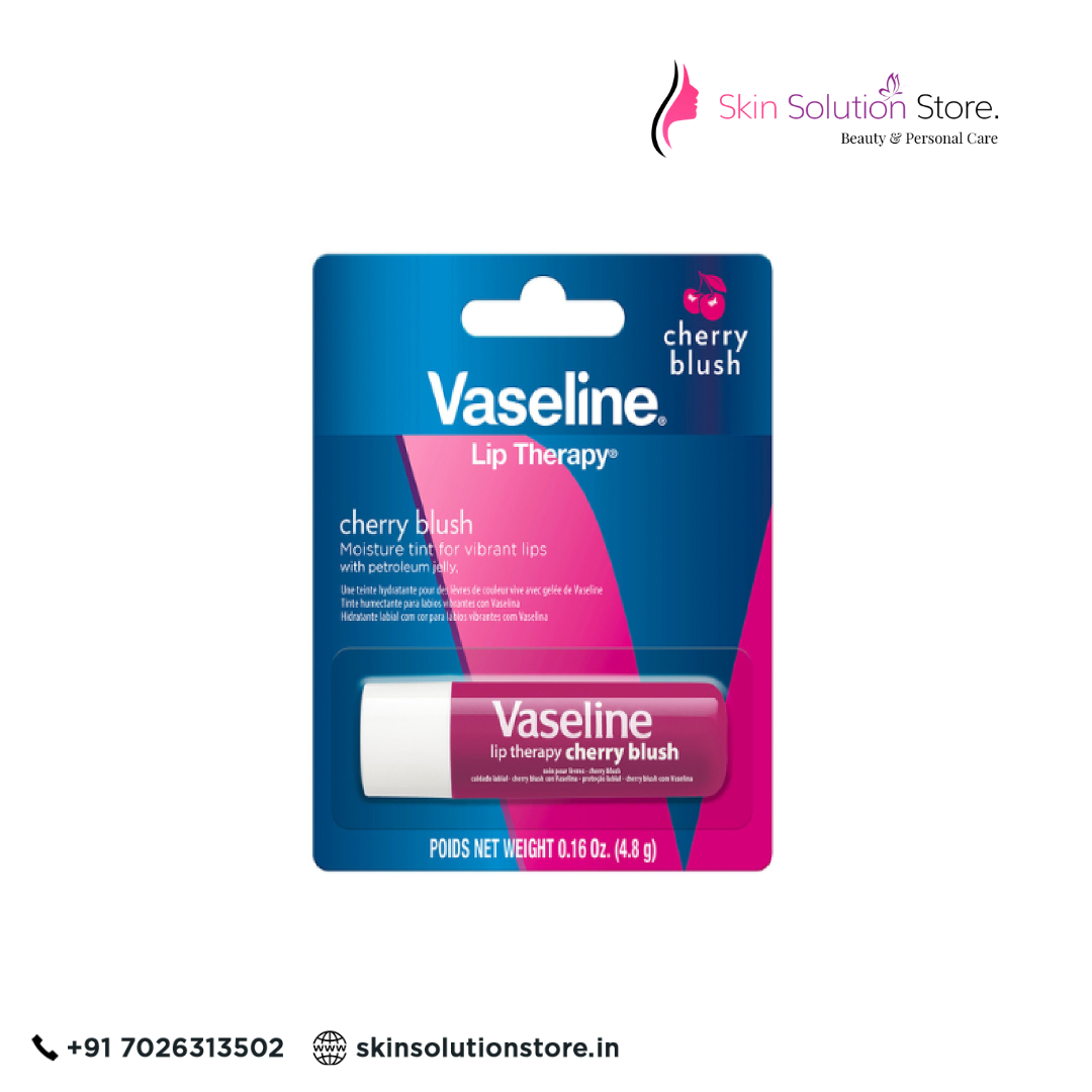 Vaseline Lip Therapy Cherry Blush 4.8g | Moisturizing Lip Balm with Tint