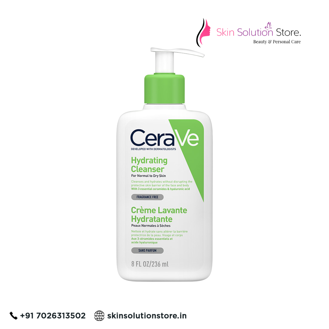 CeraVe Hydrating Cleanser 236ml | Gentle Face & Body Wash for Normal to Dry Skin