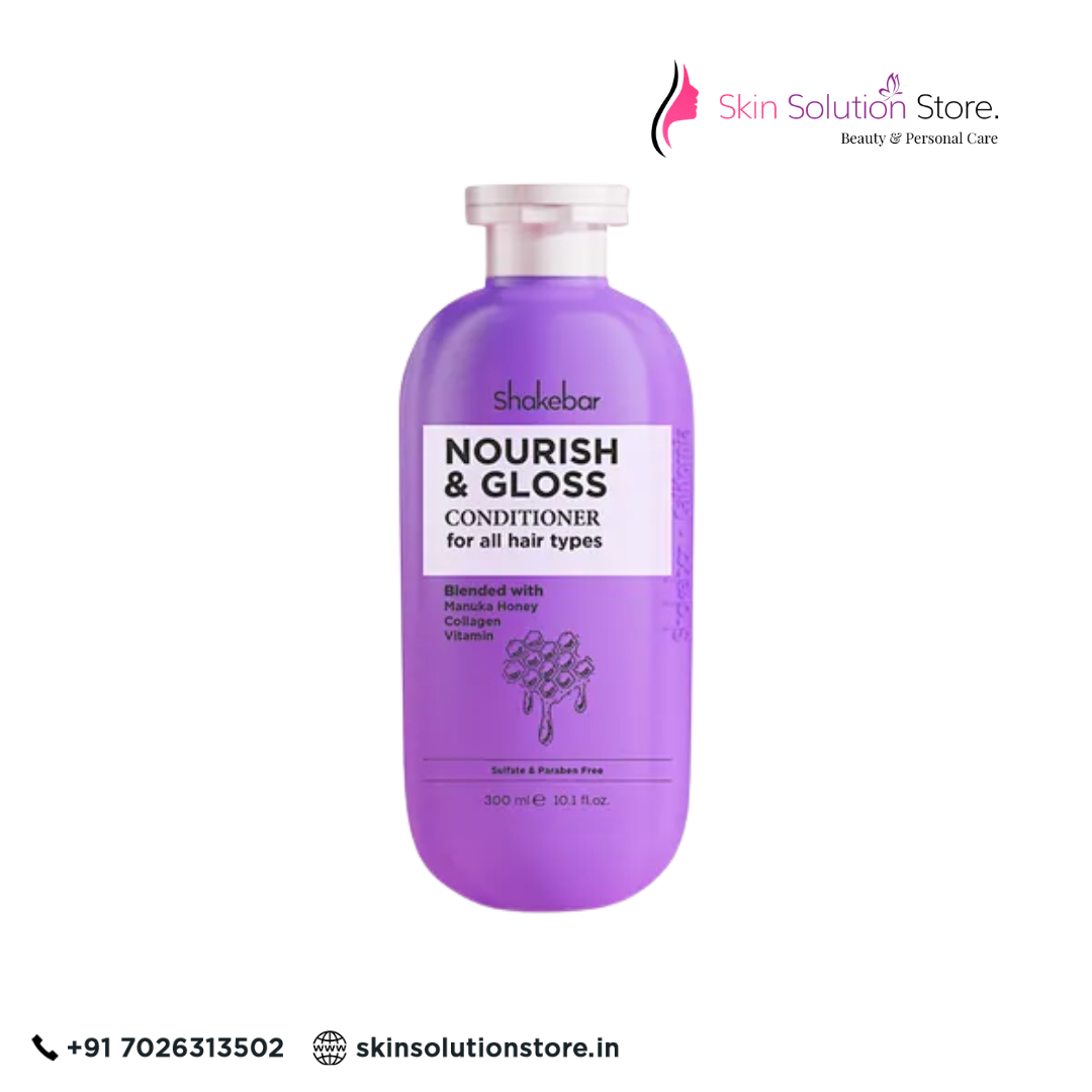Shakebar Nourish & Gloss Conditioner 300ml | Deep Nourishment & Shine Care