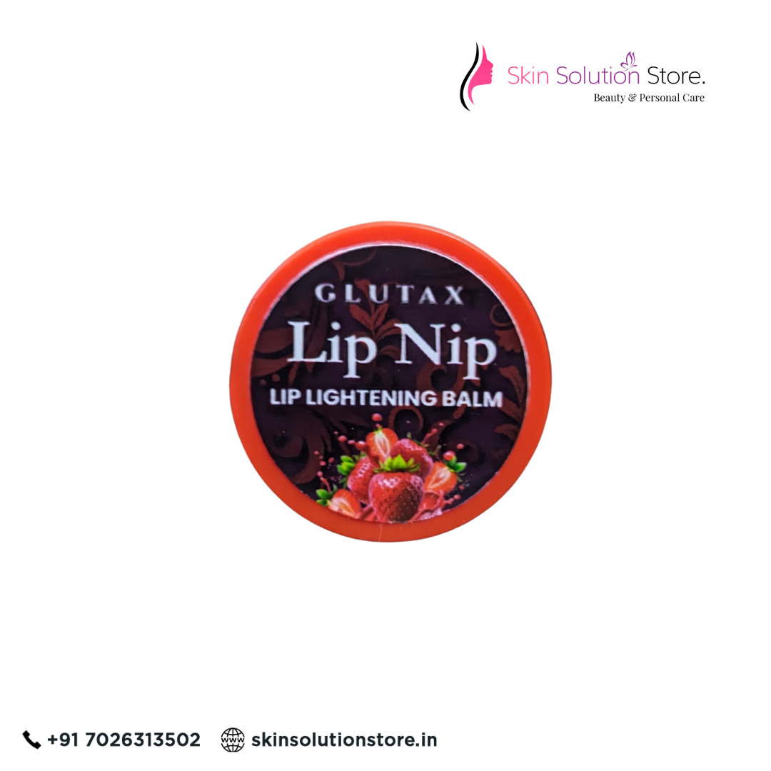 Glutax LipNip Lip Balm – Lip Lightening & Brightening Balm for Dark Lips Moisturizing & Hydrating Care