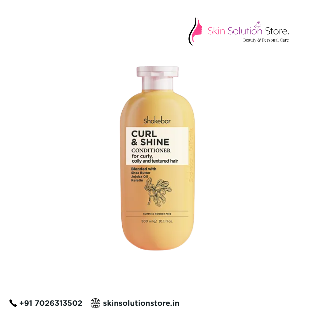 Shakebar Curl & Shine Shampoo 300ml | Gentle Cleanse, Definition & Frizz Control