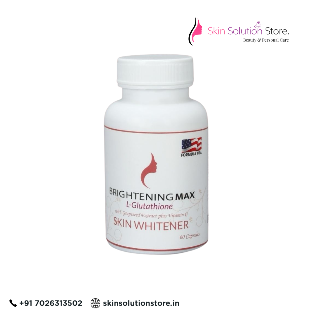 Brightening Max Skin Whitening Capsule | Advanced Glutathione Formula for Radiant & Even Skin